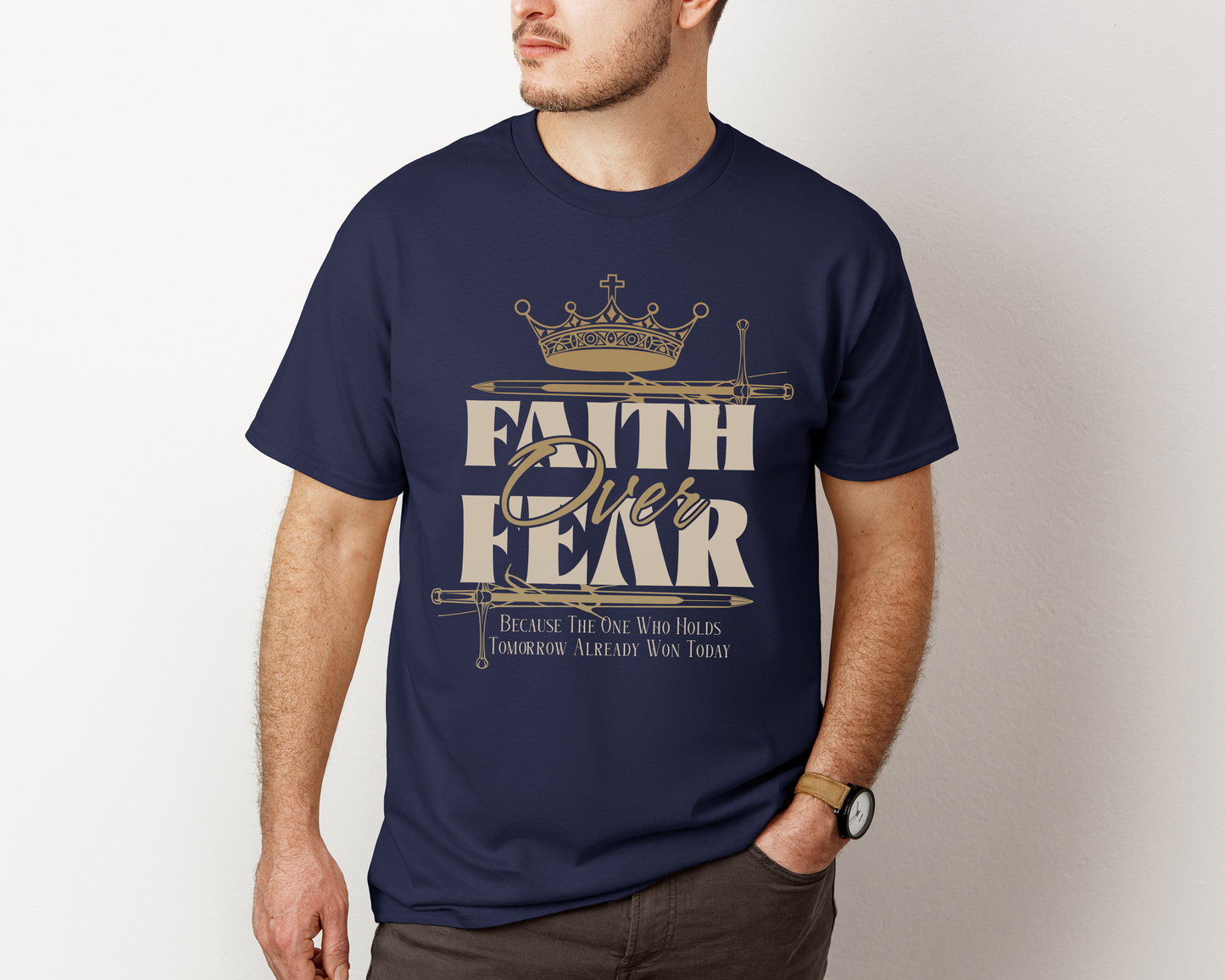 Faith Over Fear Heavy Cotton Tee