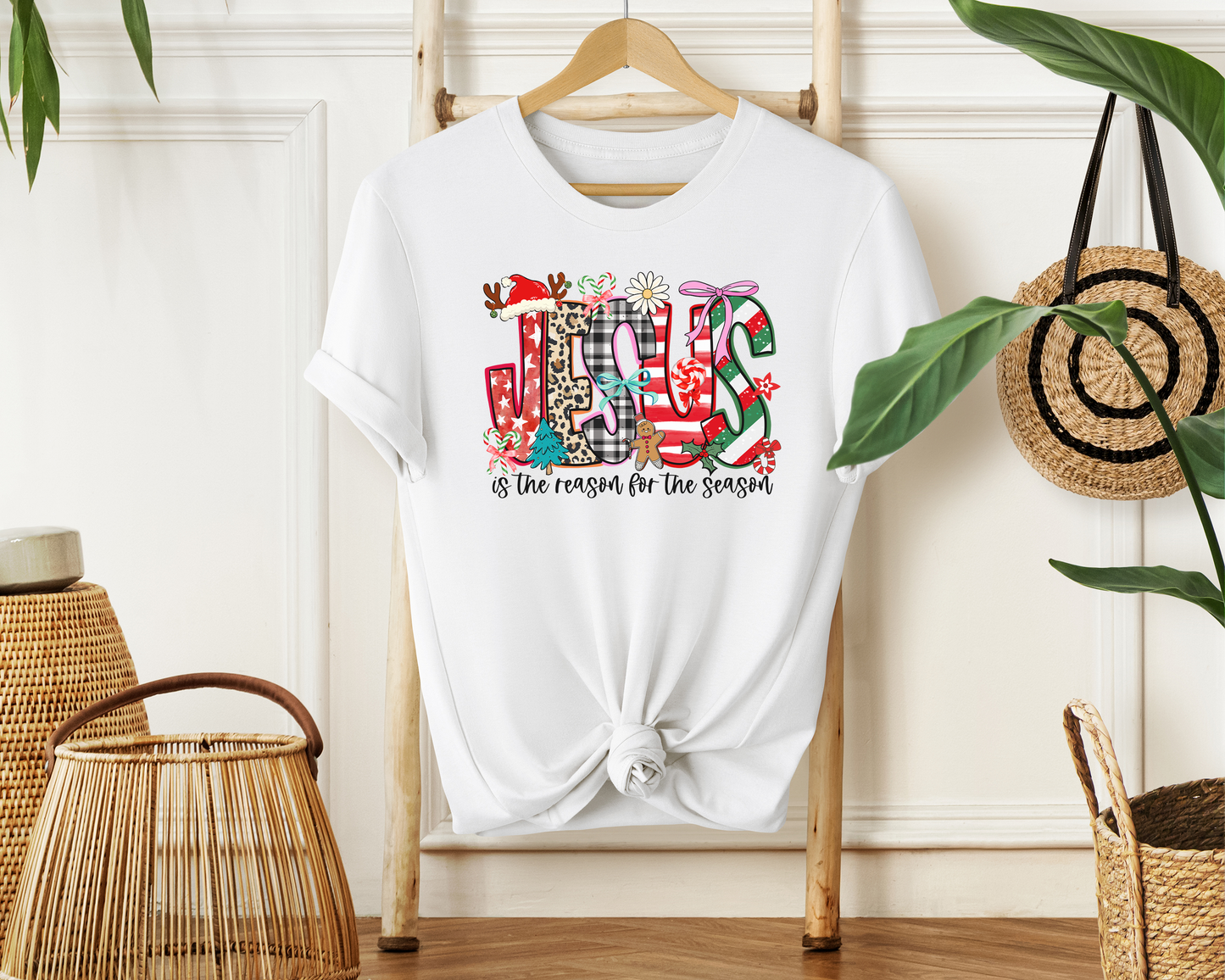 Jesus Is The Reason For The Season Soft Cotton Tee - Christian Christmas Shirt