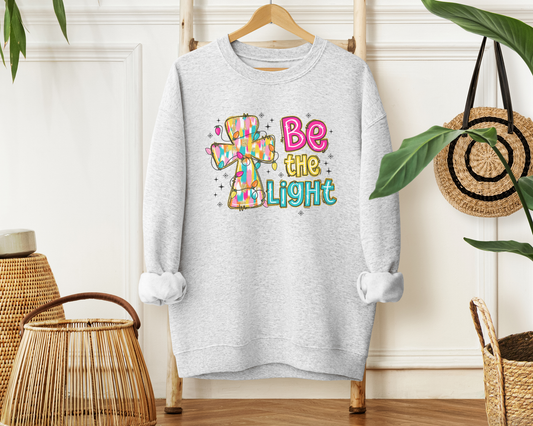 Be The Light Christian Sweatshirt - Christmas Pullover