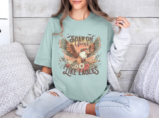 Soar on Wings Like Eagles Comfort Colors Shirt
