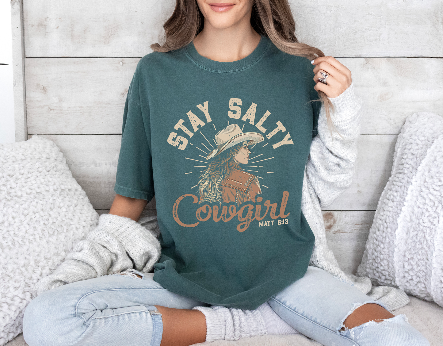 Stay Salty Cowgirl Comfort Colors Shirt