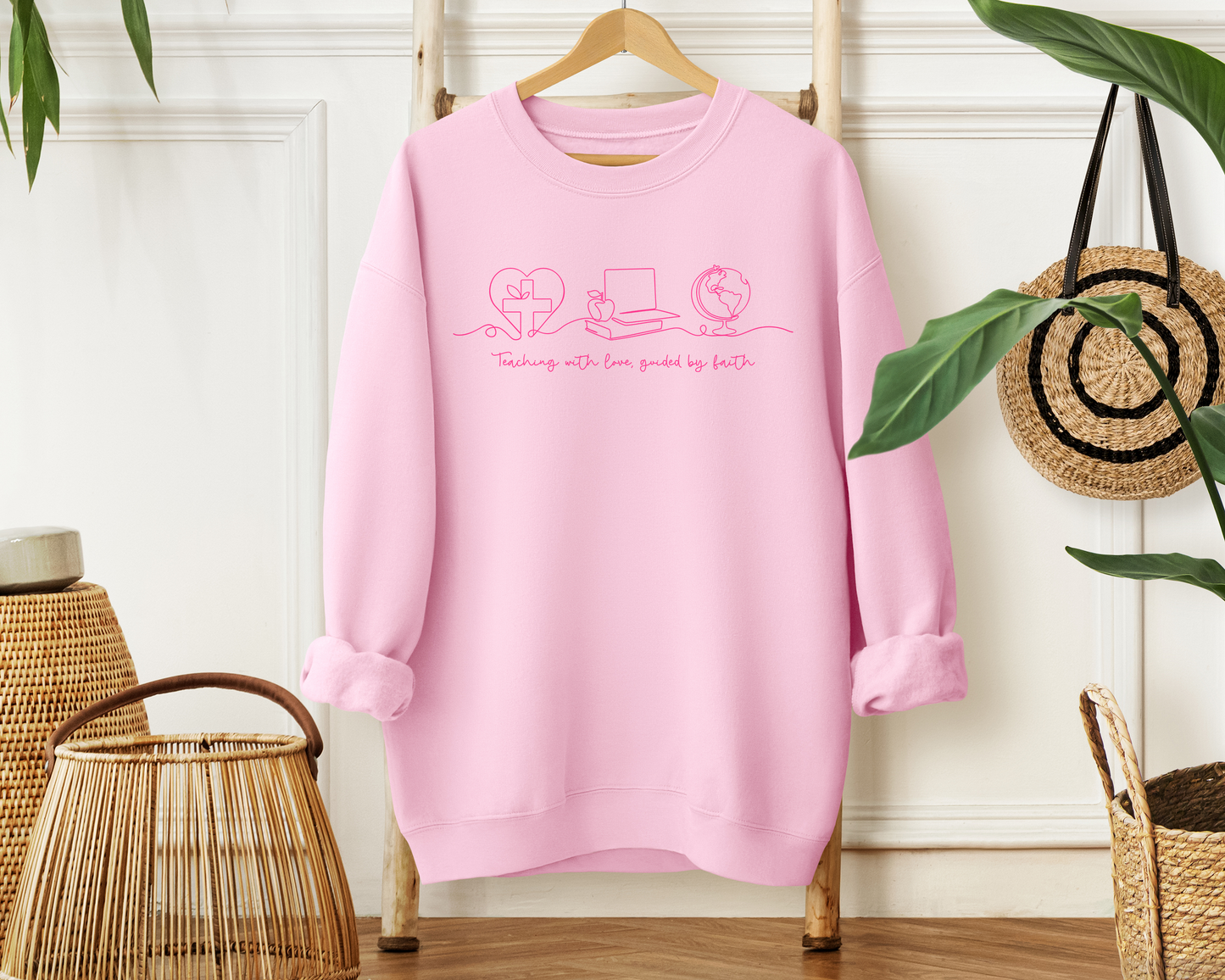 Teaching With Love Guided by Faith Sweatshirt