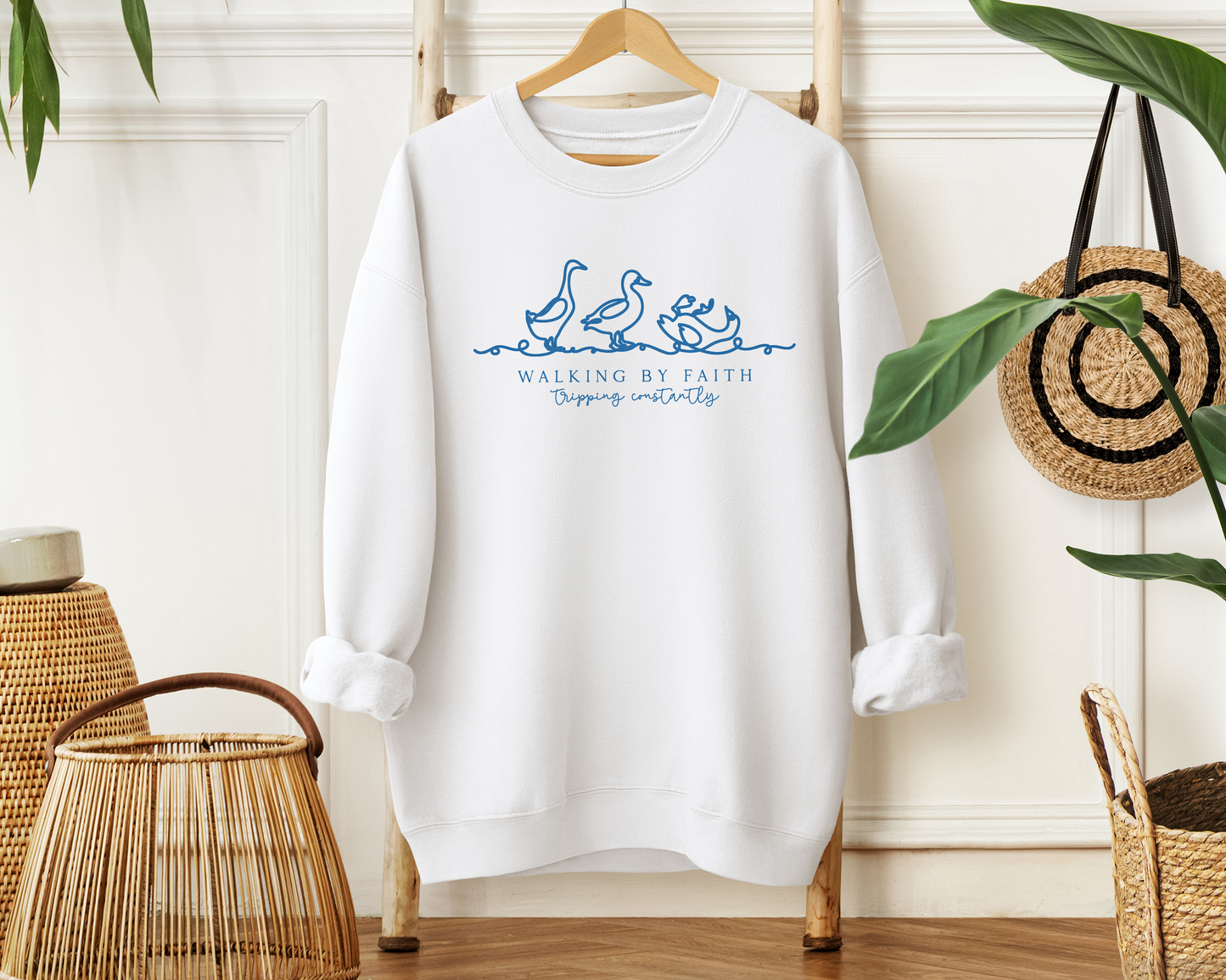 Walking By Faith Tripping Constantly Sweatshirt