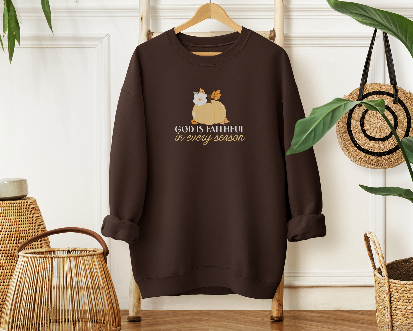 God is Faithful in Every Season Sweatshirt - Fall Crewneck