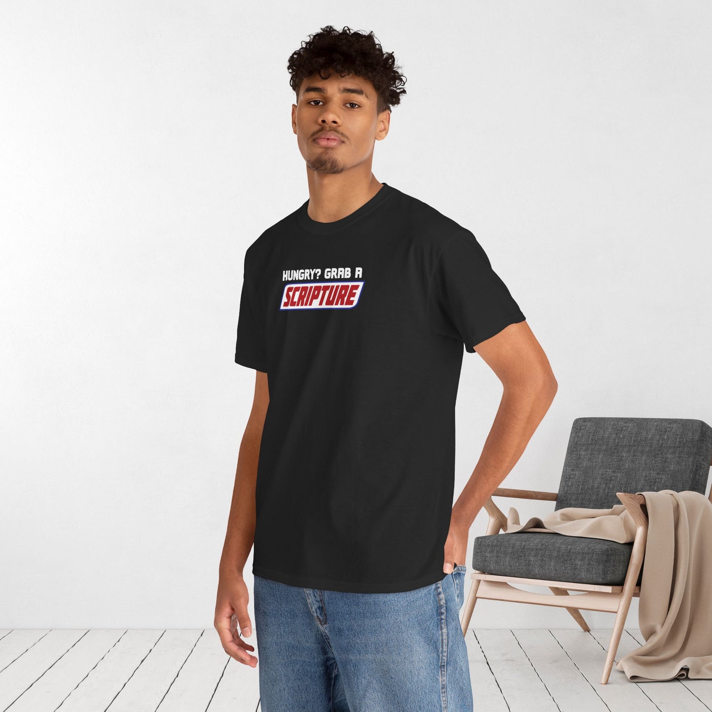 Hungry? Grab a Scripture Heavy Cotton Tee