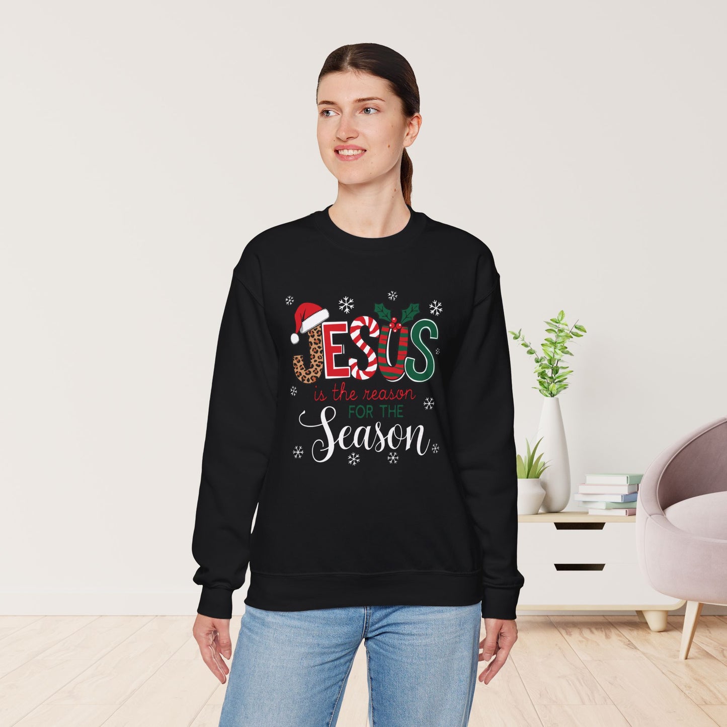 Jesus Is The Reason For The Season Christian Sweatshirt - Christmas Pullover