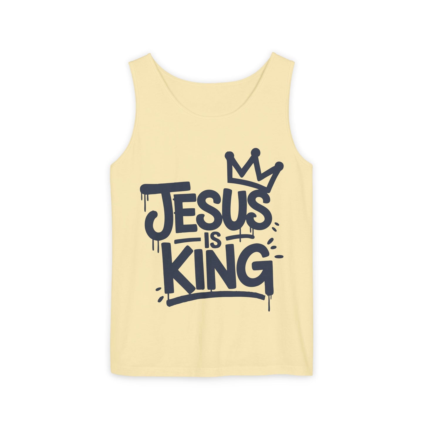 Jesus is King Comfort Colors Garment-Dyed Tank Top