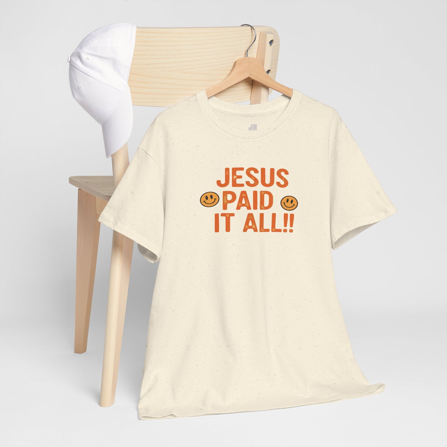 Jesus Paid It All Heavy Cotton Tee