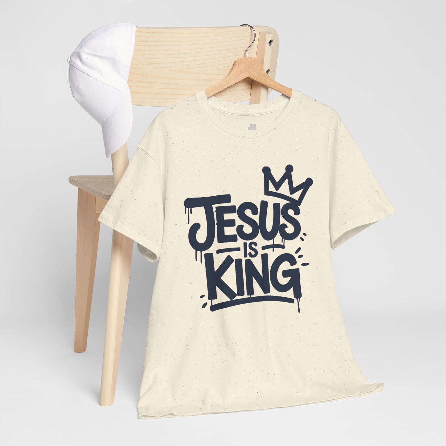 Jesus is King Heavy Cotton Tee