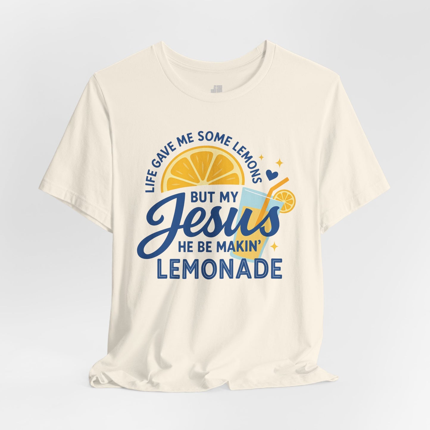 Life Gave Me Lemons But My Jesus Makes Lemonade Soft Cotton Tee