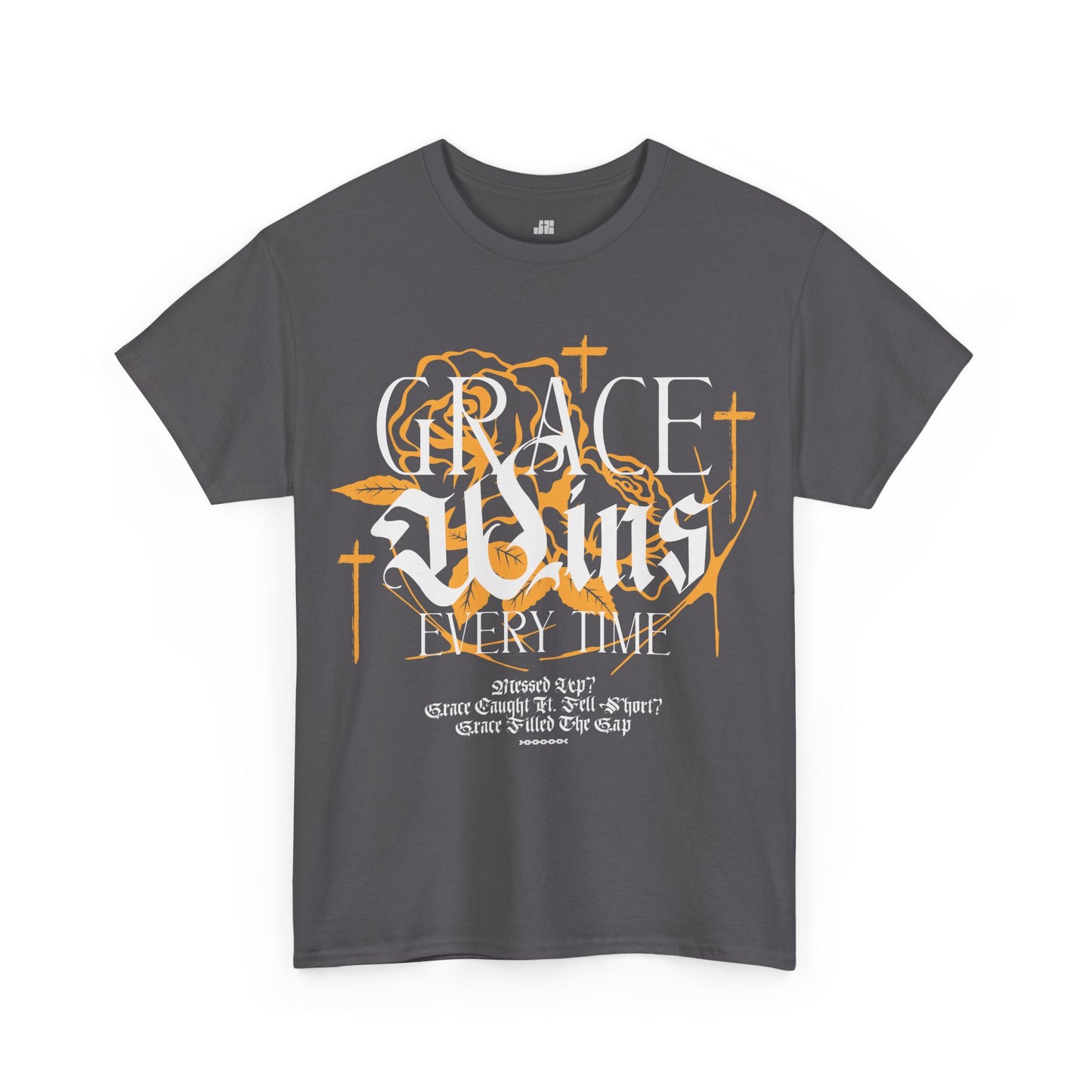 Grace Wins Every Time Heavy Cotton Tee