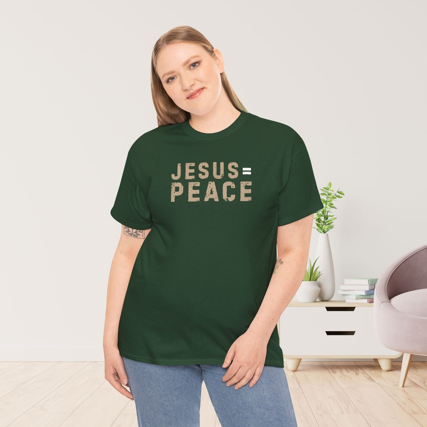 Jesus is Peace Heavy Cotton Tee