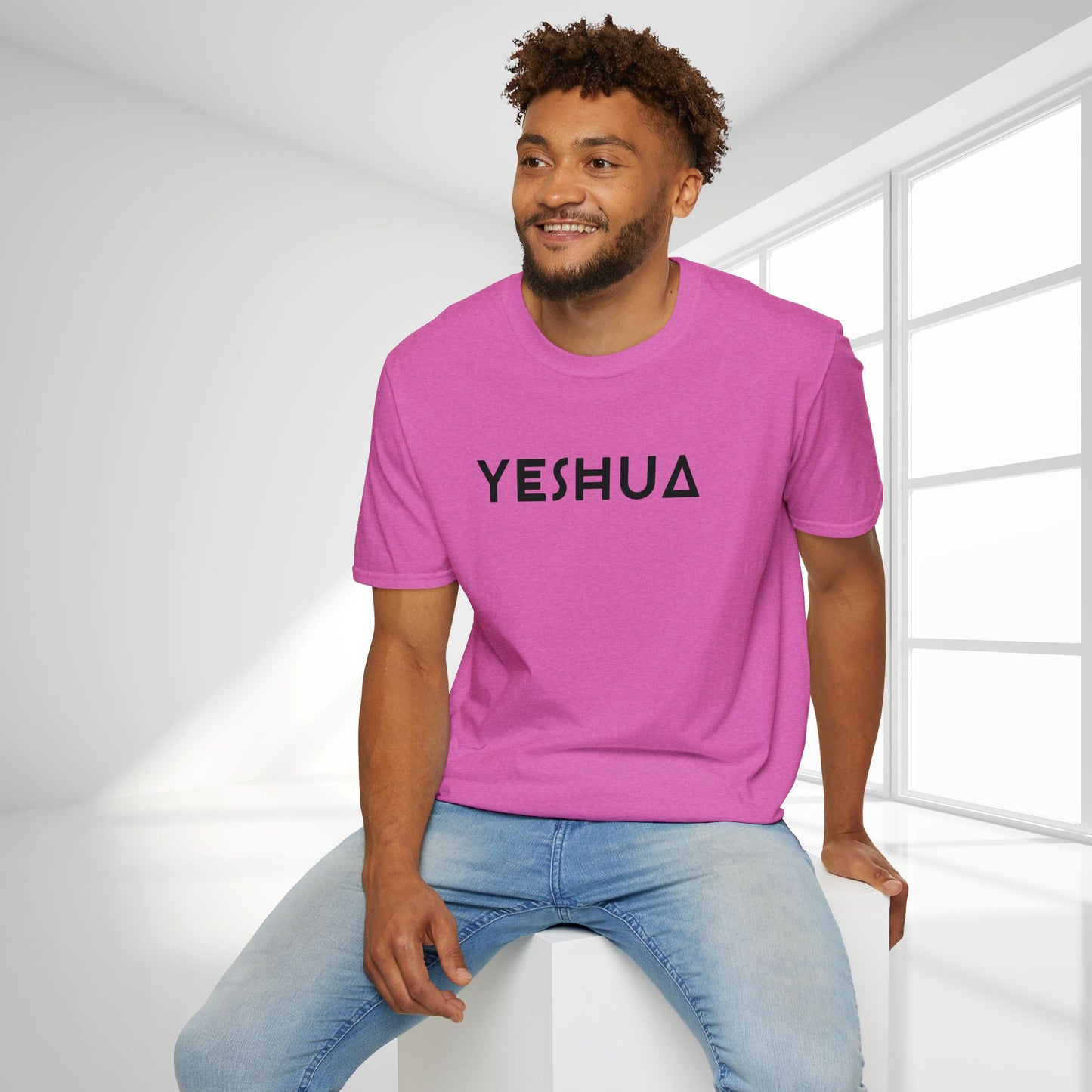 Unisex YESHUA Softstyle T-shirt - Minimalist Christian Shirt