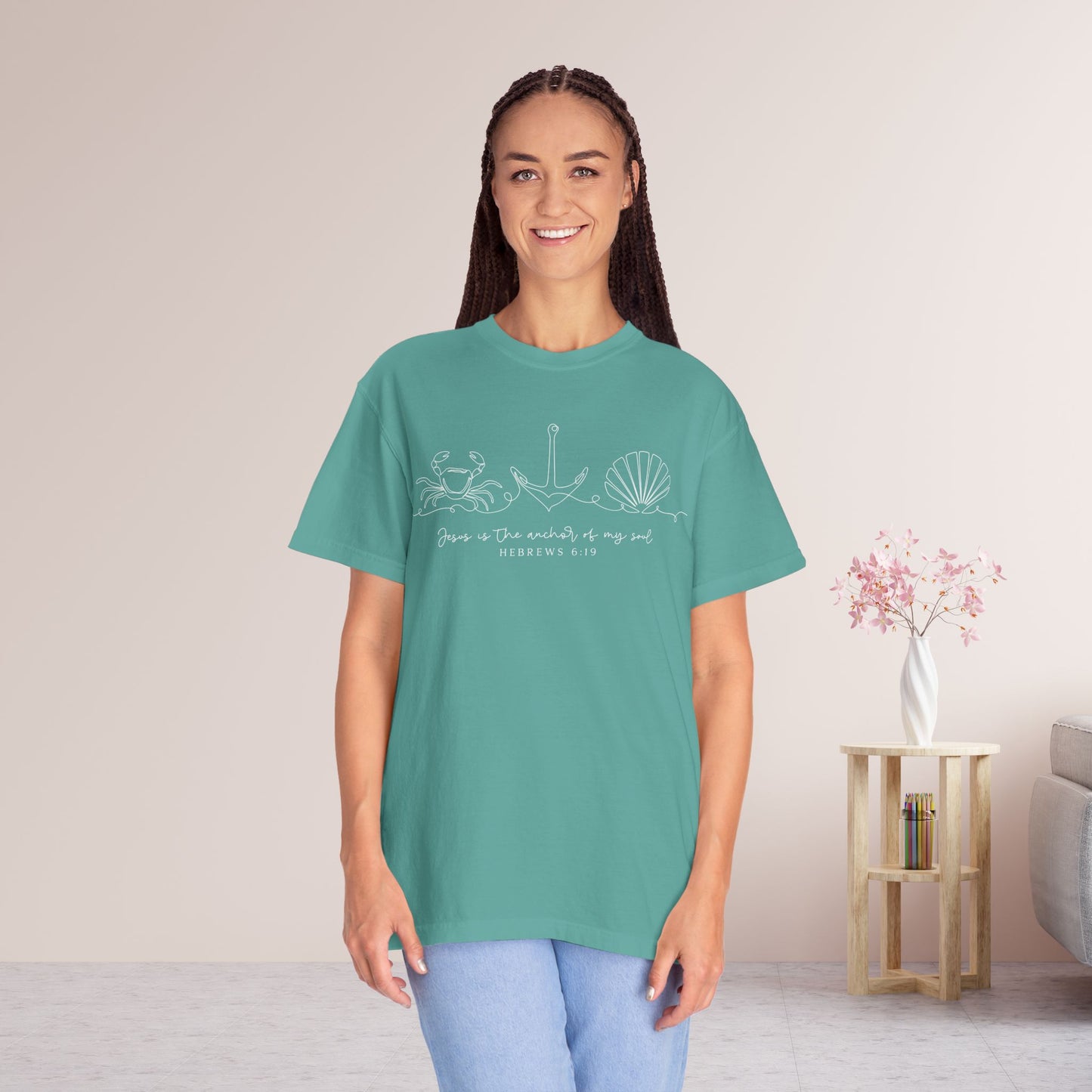 Jesus is The Anchor of My Soul Comfort Colors Shirt
