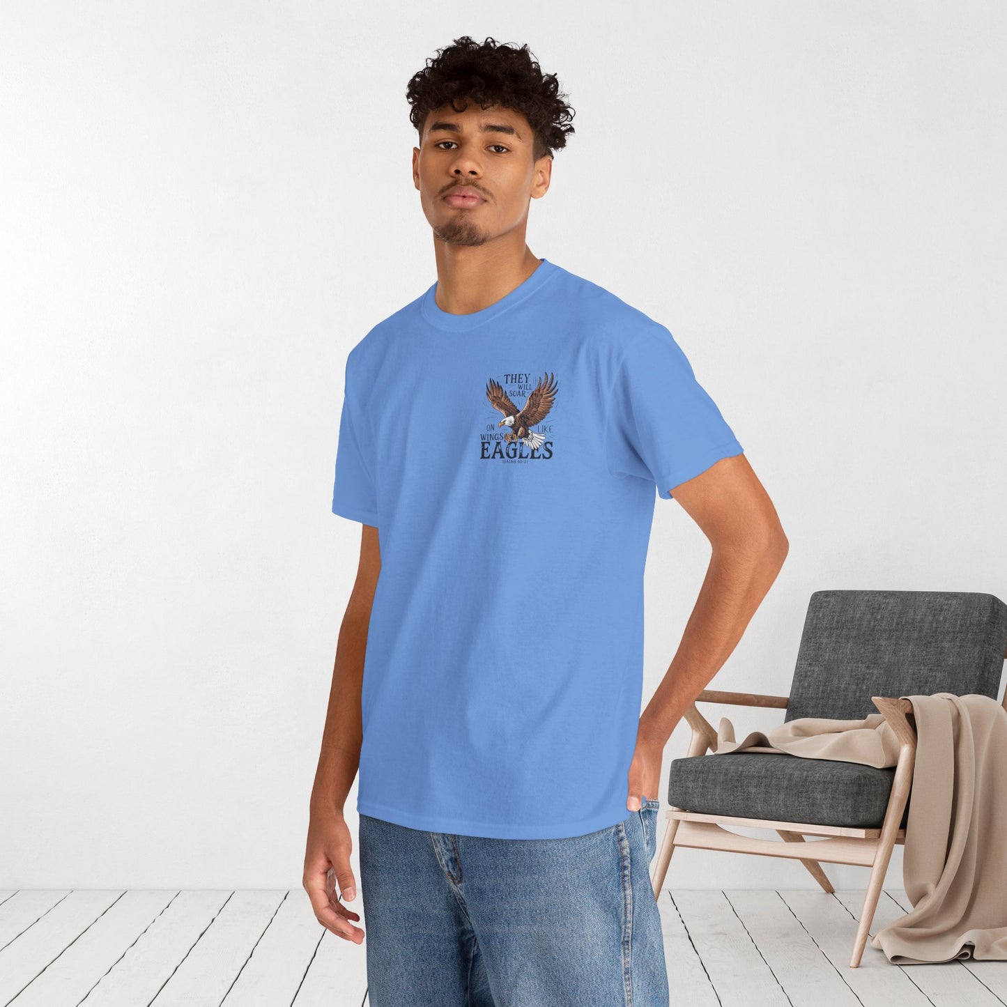 They Will Soar on Wings Like Eagles Heavy Cotton Tee