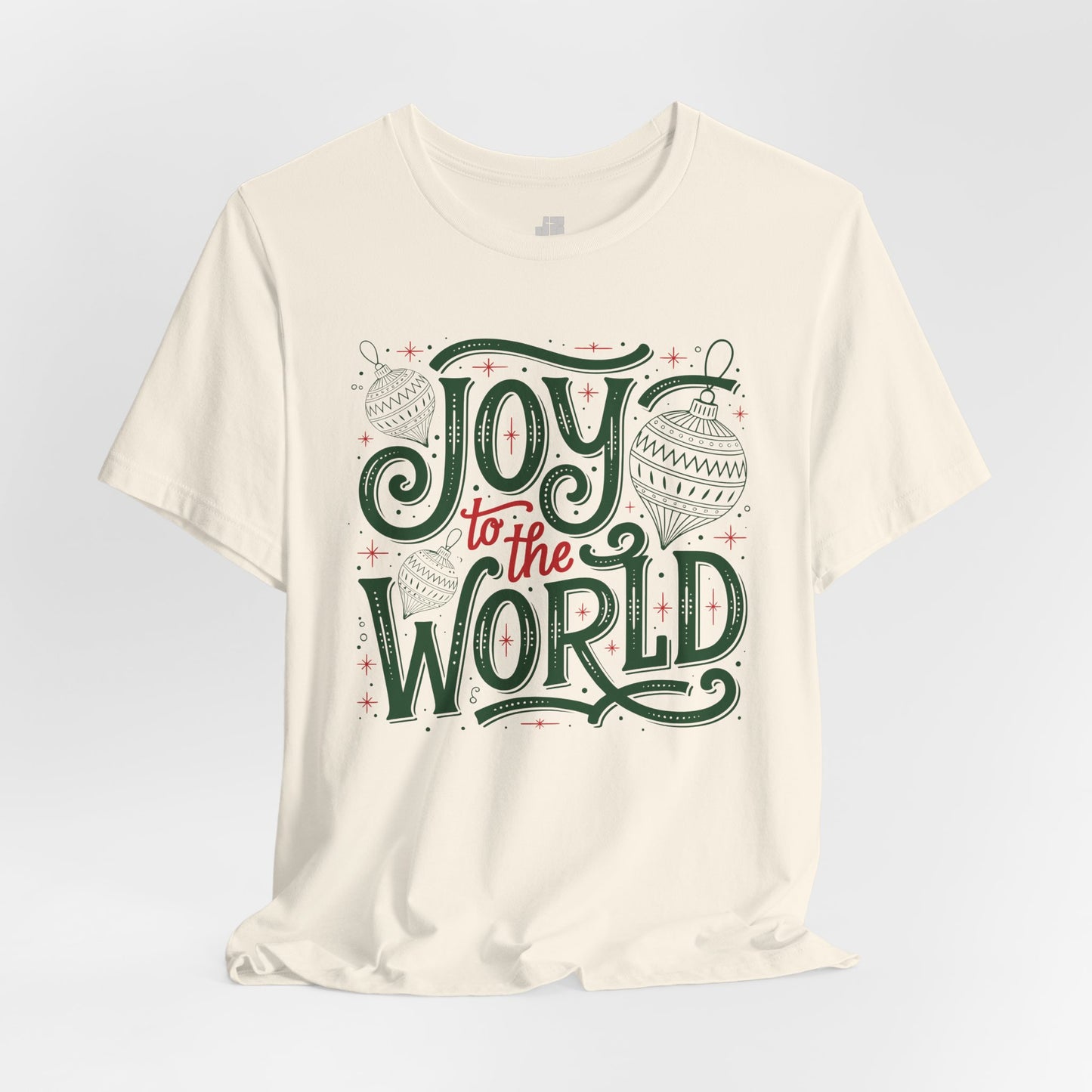 Joy to The World Soft Cotton Tee - Christian Christmas Shirt