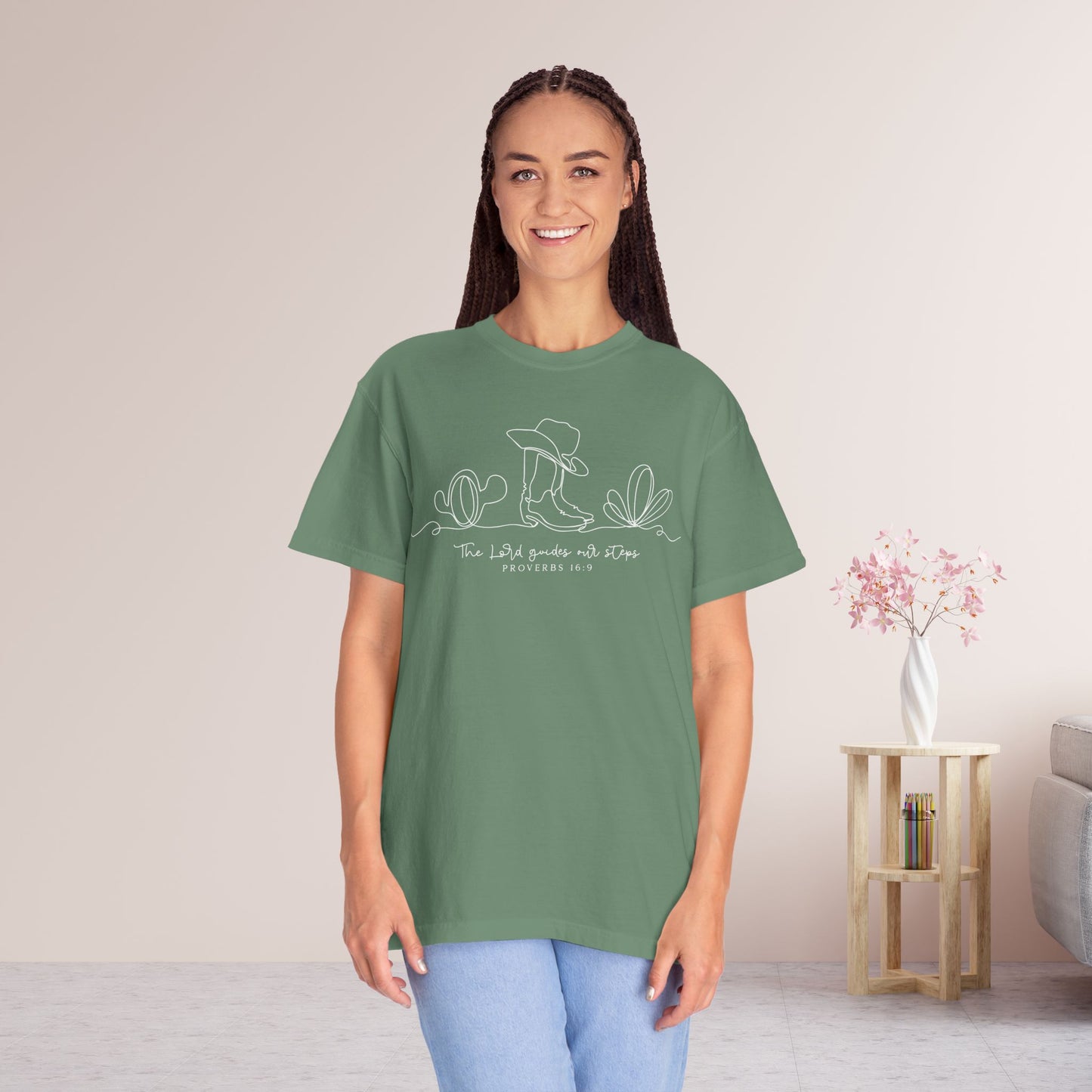 The Lord Guides Our Steps Comfort Colors Shirt