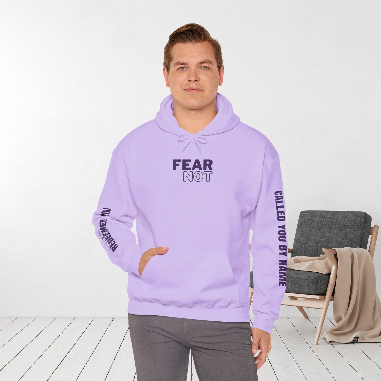 Fear Not For I Have Redeemed You Hoodie - Isaiah 43:1-2 Bible Verse Christian Hoodie