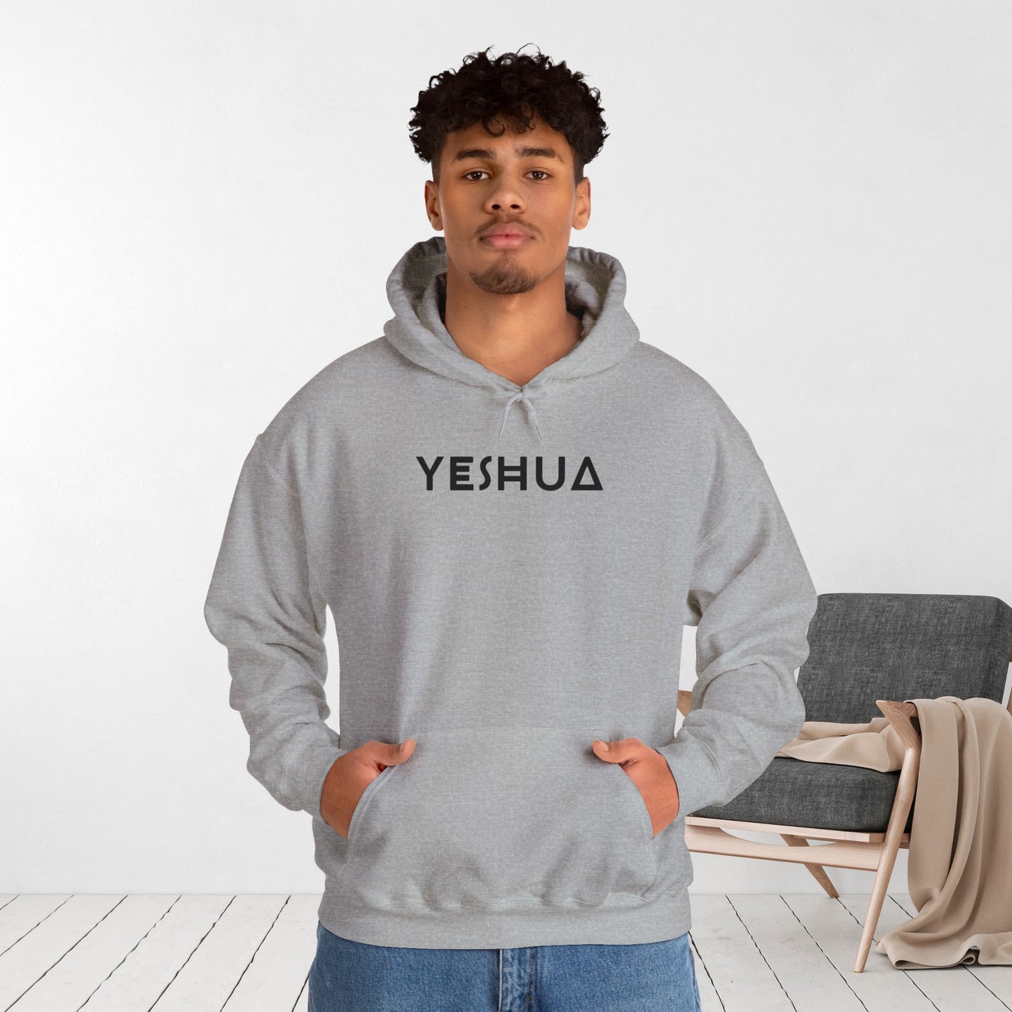 YESHUA Hoodie - Minimalist Christian Hoodie