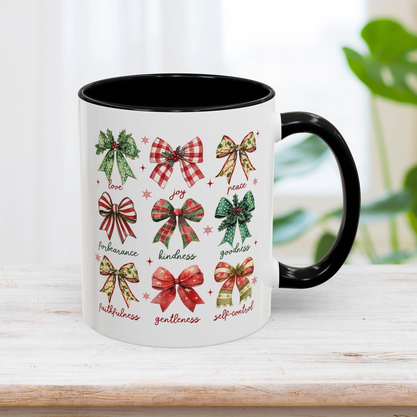 Christmas Fruit Of The Spirit Mug - Christian Coffee Mug