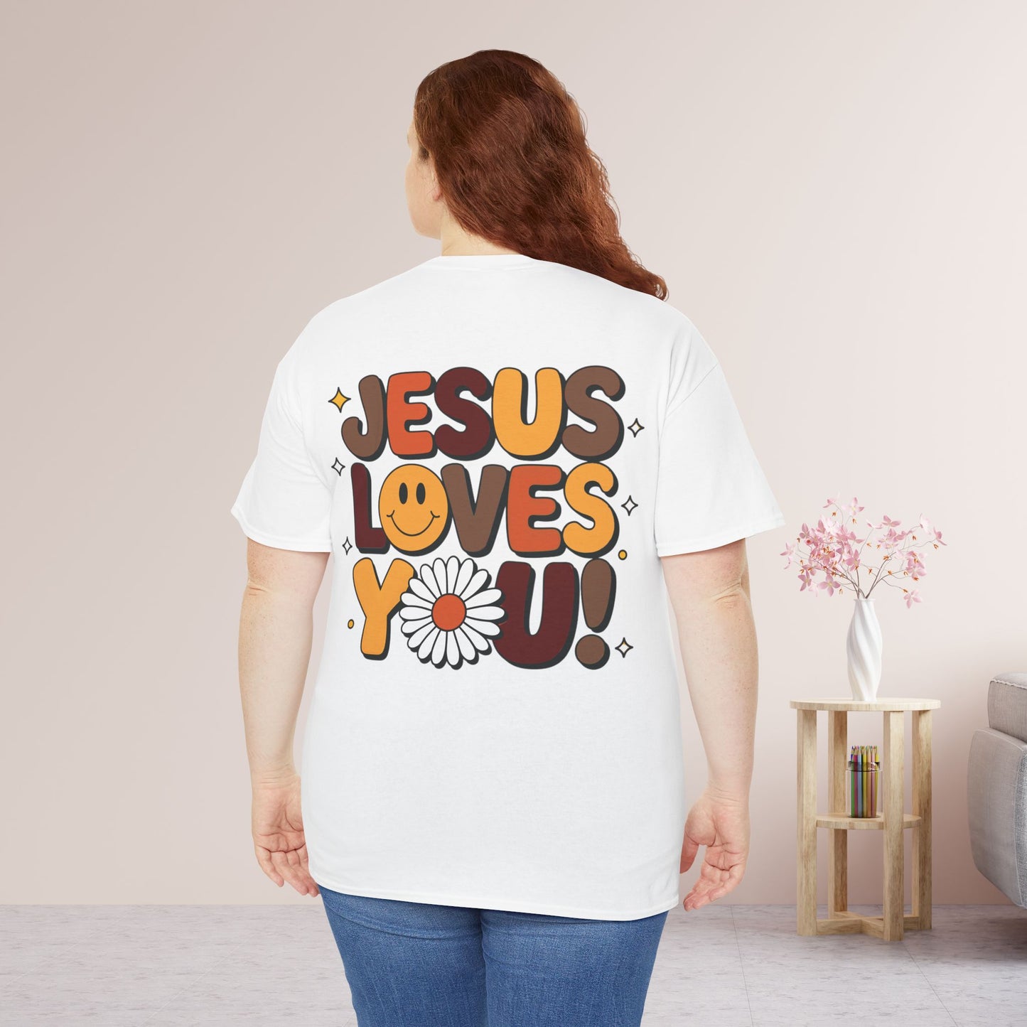 Jesus Loves You Heavy Cotton Tee