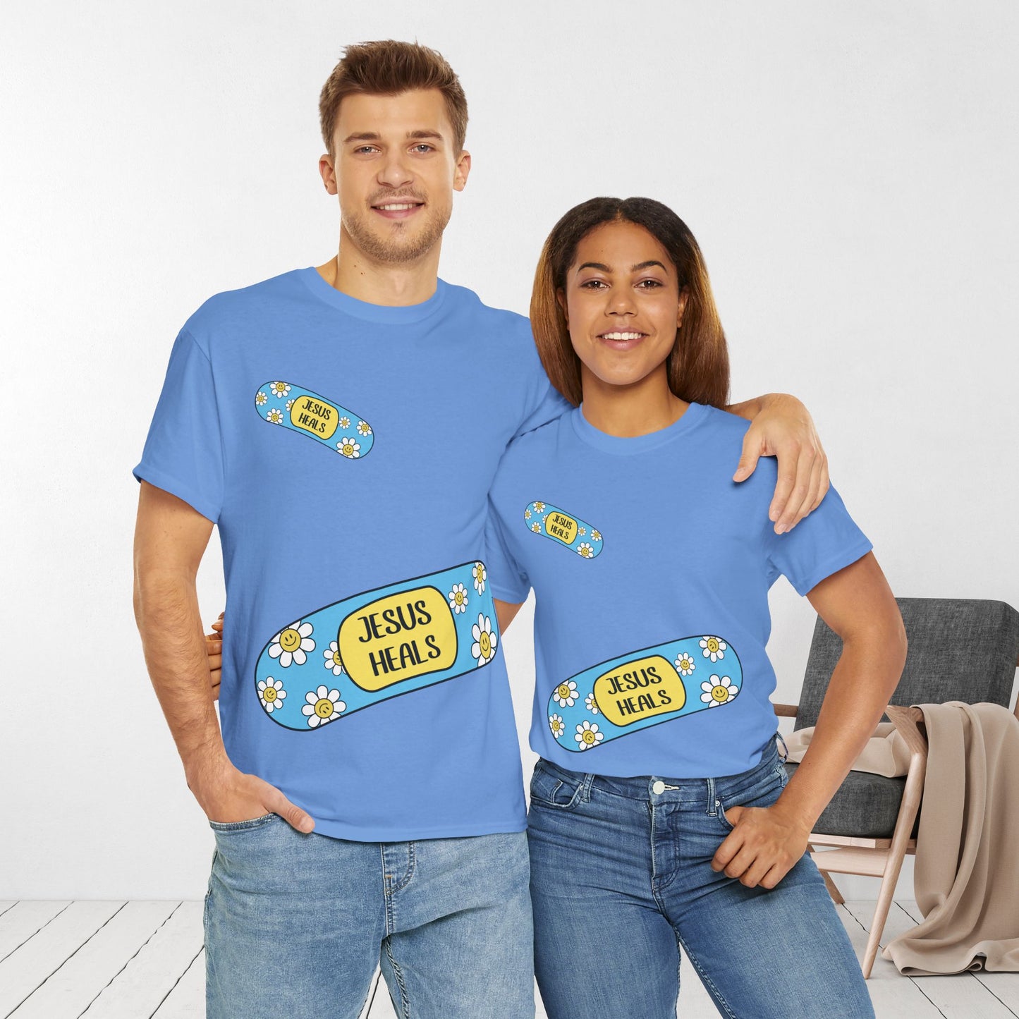 Jesus Heals Heavy Cotton Tee