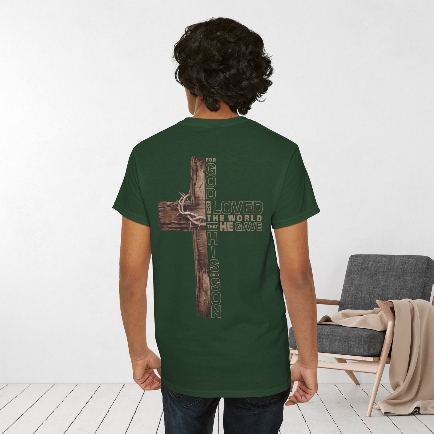 John 3:16 Heavy Cotton Tee