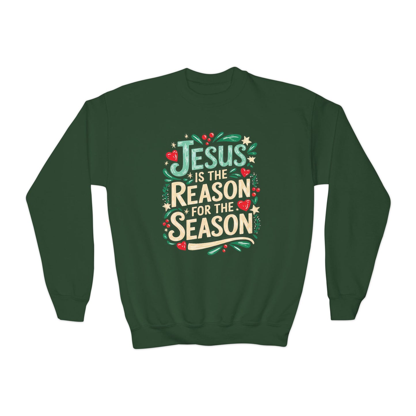 Jesus is the Reason for the Season Youth Christian Sweatshirt
