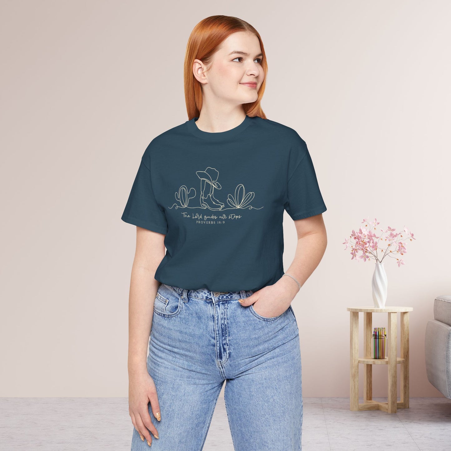 The Lord Guides Our Steps Soft Cotton Tee