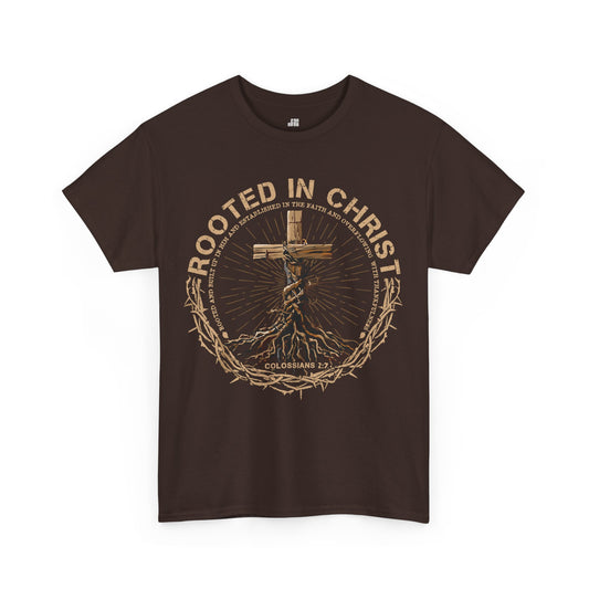 Rooted in Christ Heavy Cotton Tee