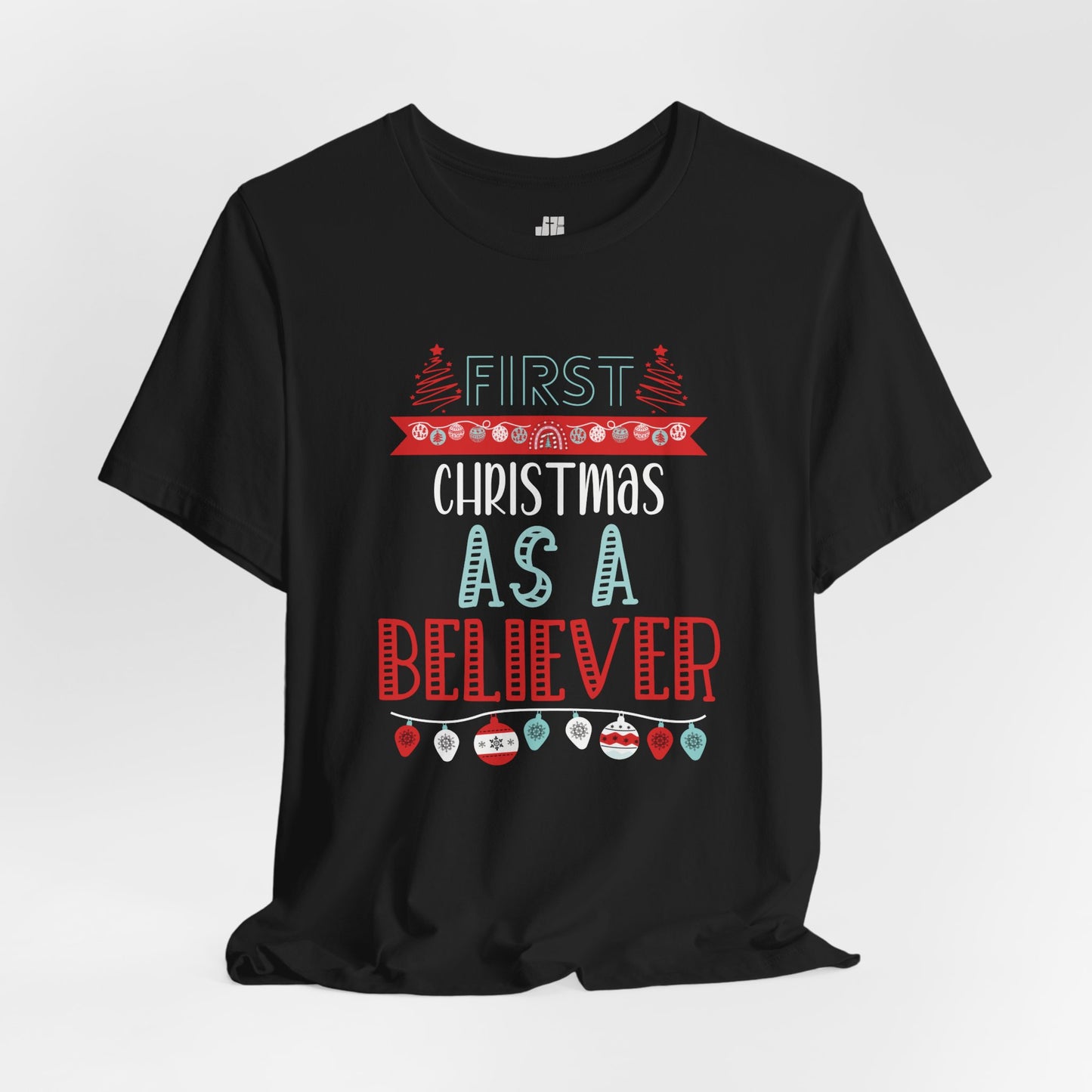 First Christmas As a Believer Soft Cotton Tee - First Christmas Shirt