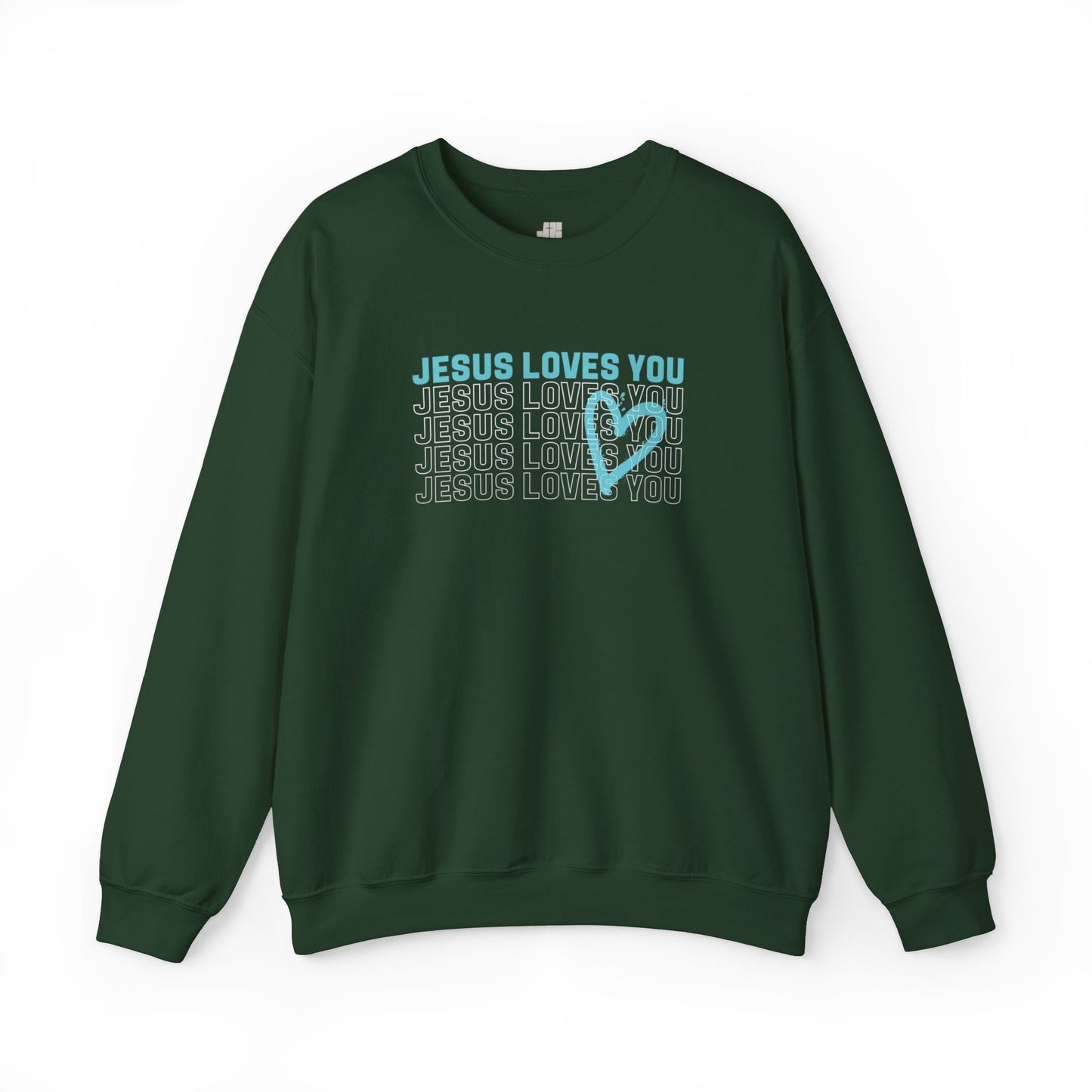 Unisex Jesus Loves You Crewneck Sweatshirt