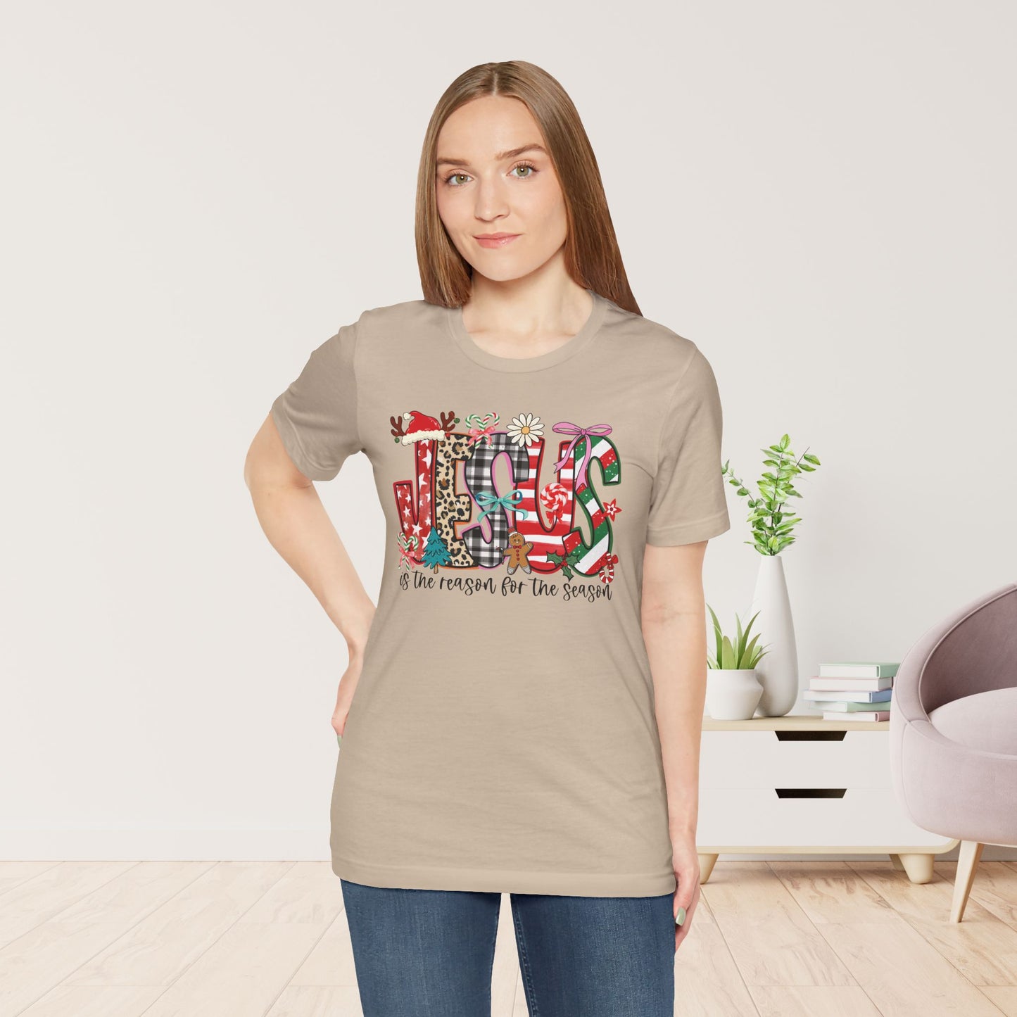 Jesus Is The Reason For The Season Soft Cotton Tee - Christian Christmas Shirt
