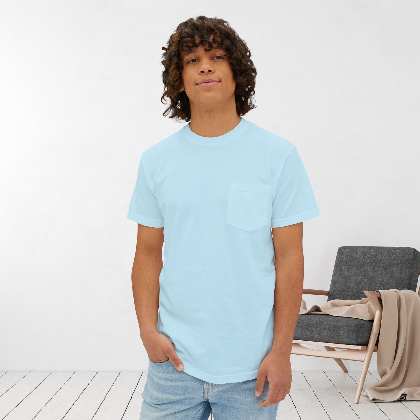 Jesus Always Wins Comfort Colors Pocket T-Shirt