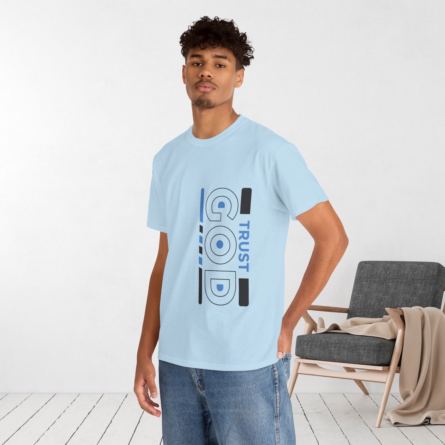 Keep Calm and Trust God Heavy Cotton Tee