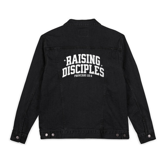 Embroidered Raising Disciples Unisex Denim Jacket