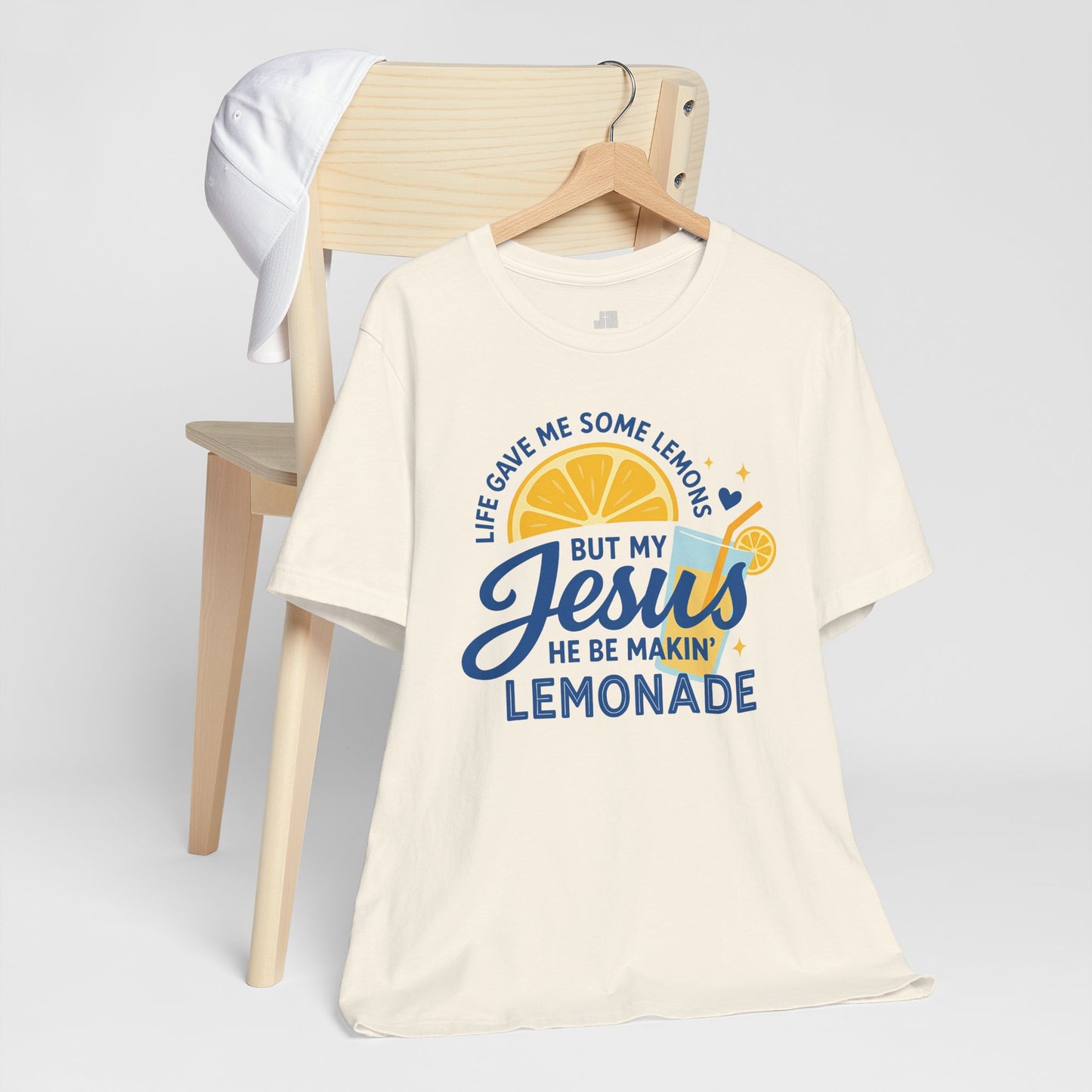 Life Gave Me Lemons But My Jesus Makes Lemonade Soft Cotton Tee