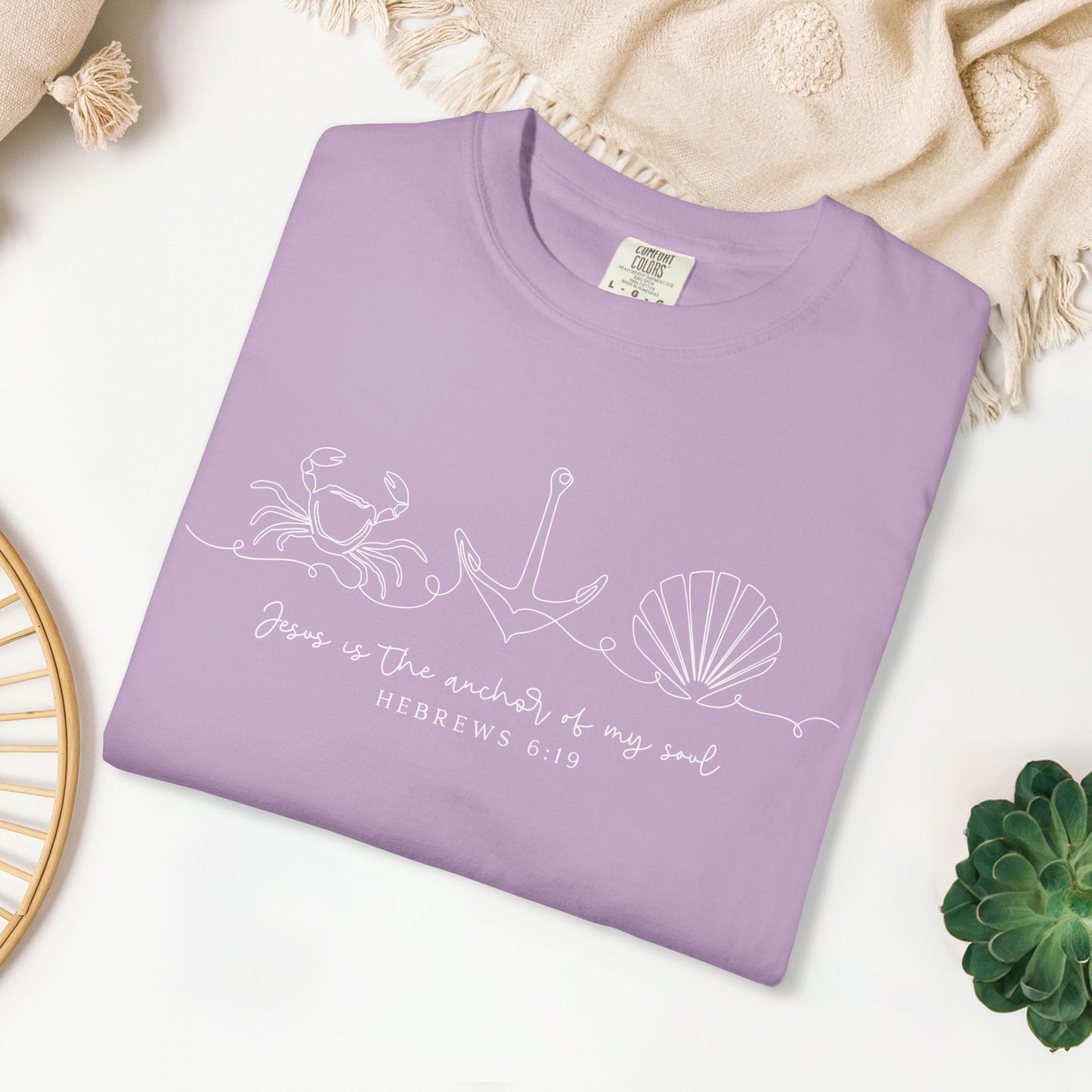 Jesus is The Anchor of My Soul Comfort Colors Shirt