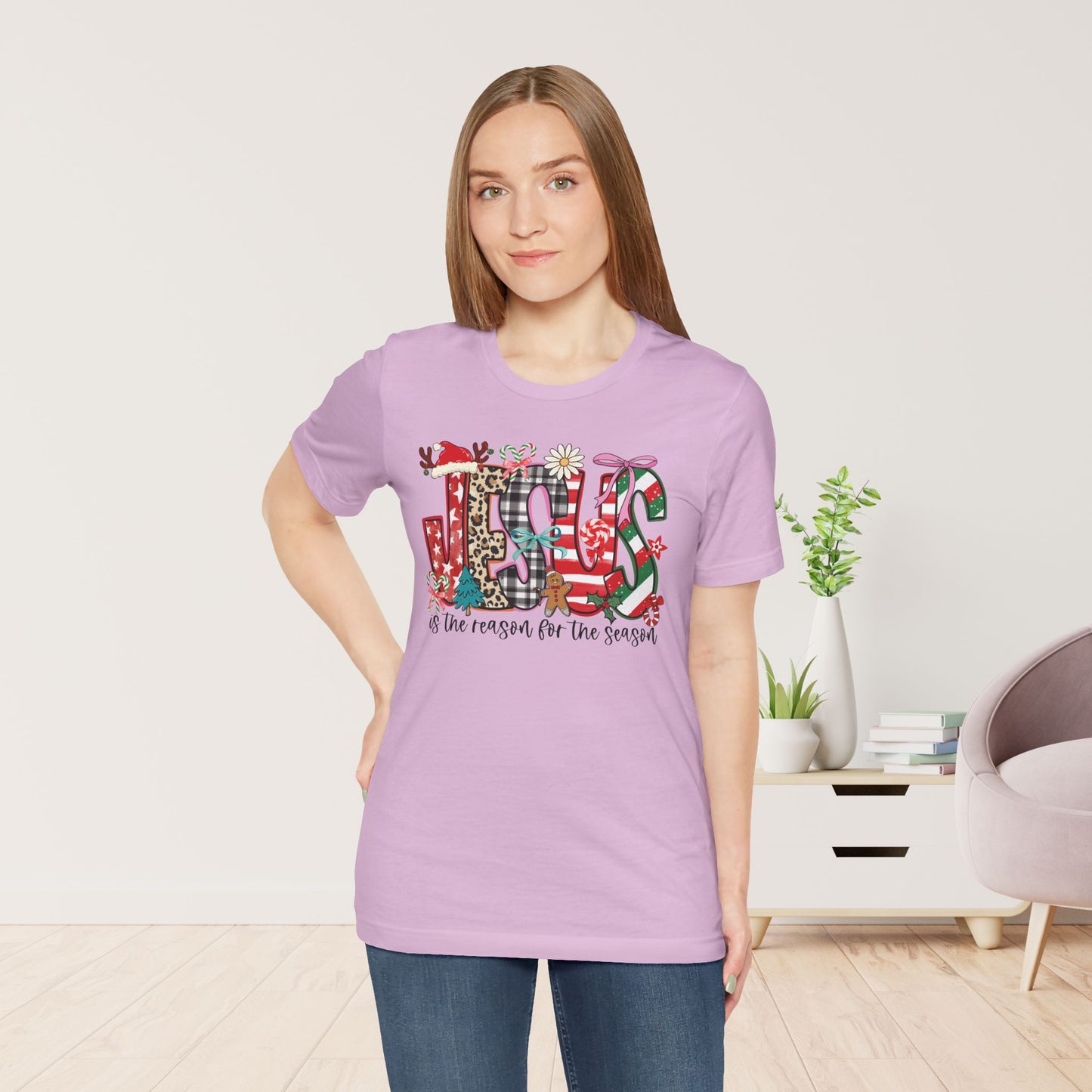 Jesus Is The Reason For The Season Soft Cotton Tee - Christian Christmas Shirt