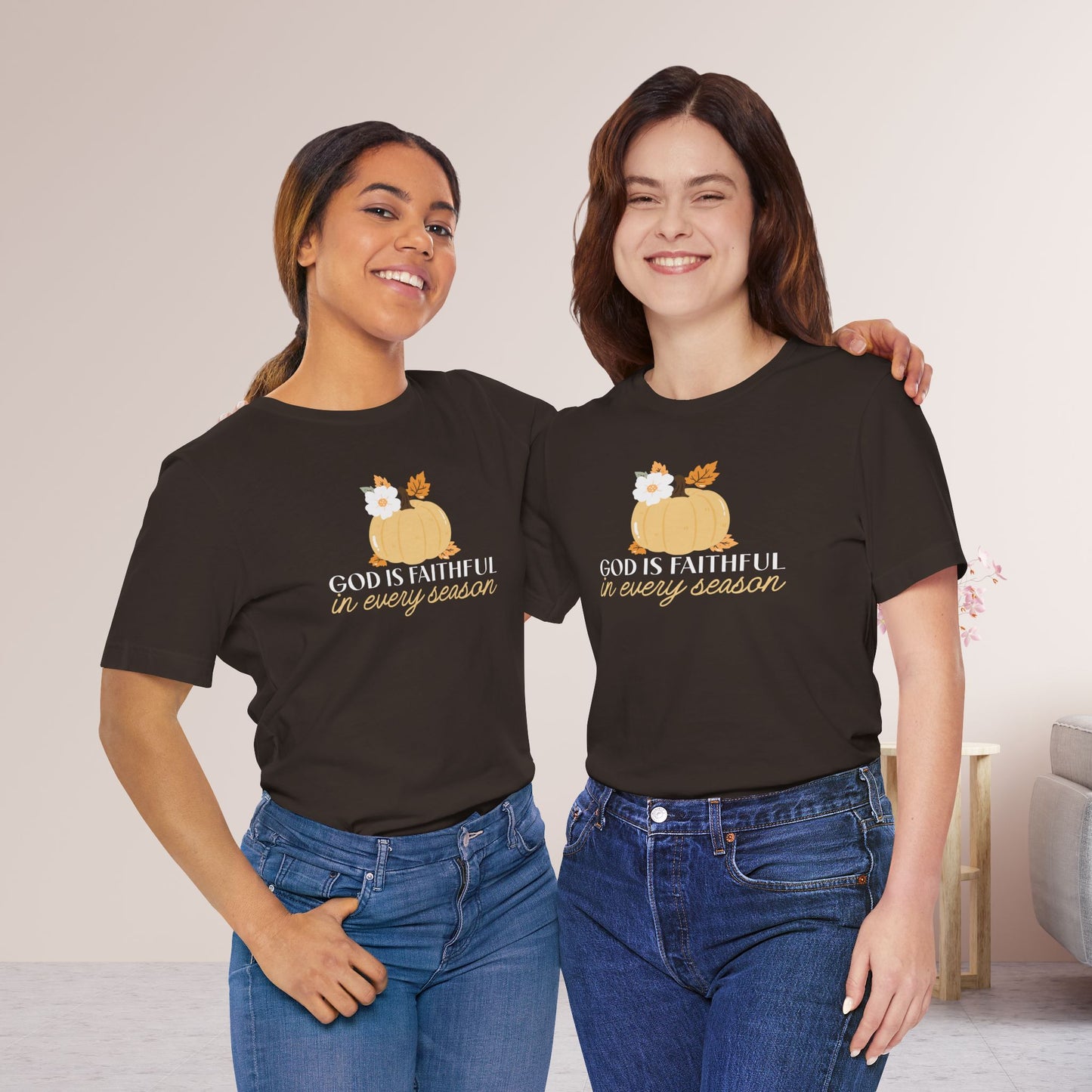God is Faithful in Every Season Soft Cotton Tee
