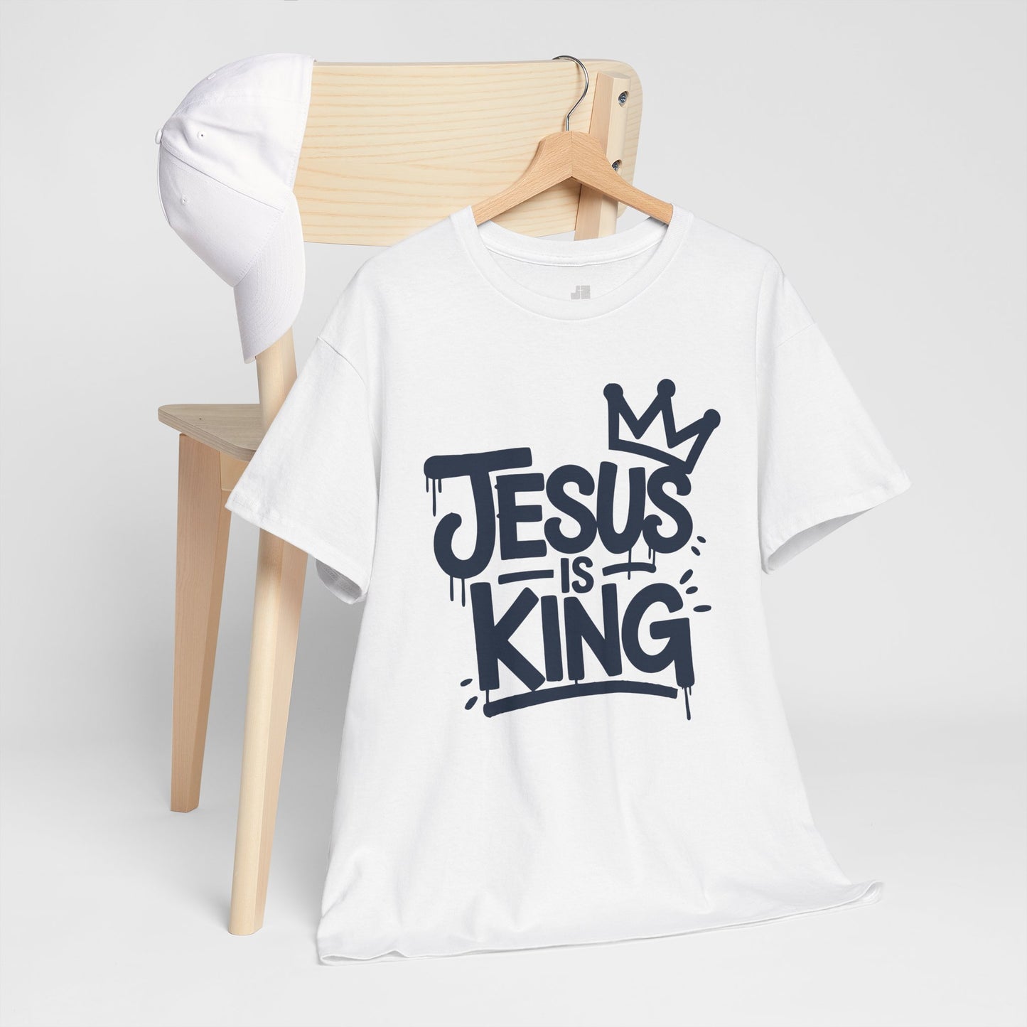 Jesus is King Heavy Cotton Tee