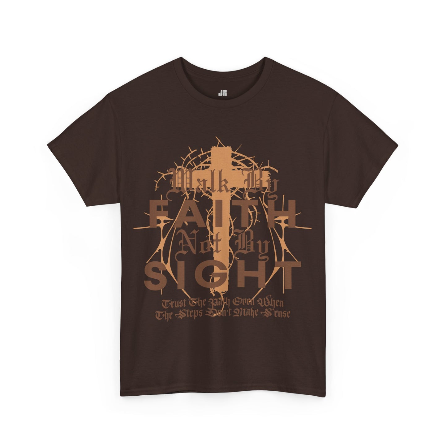Walk by Faith Not by Sight Heavy Cotton Tee