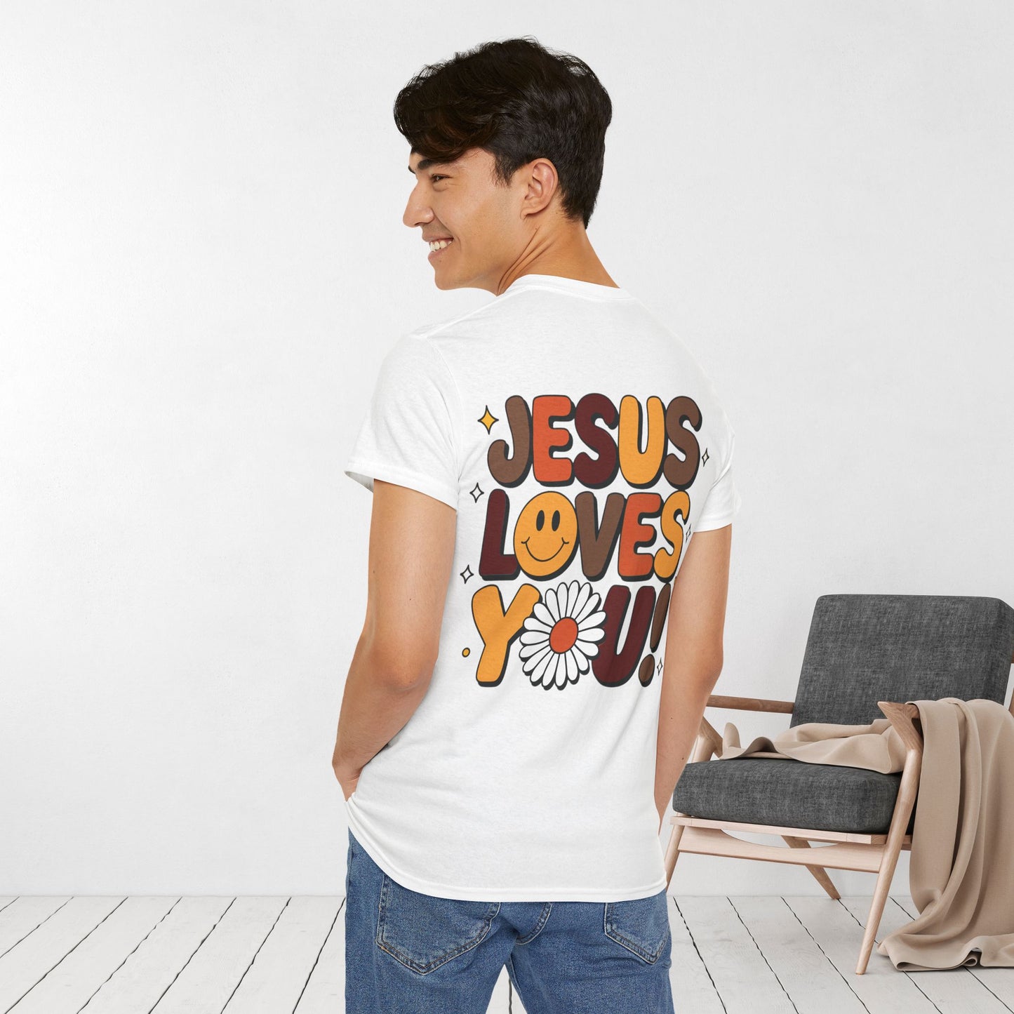 Jesus Loves You Heavy Cotton Tee