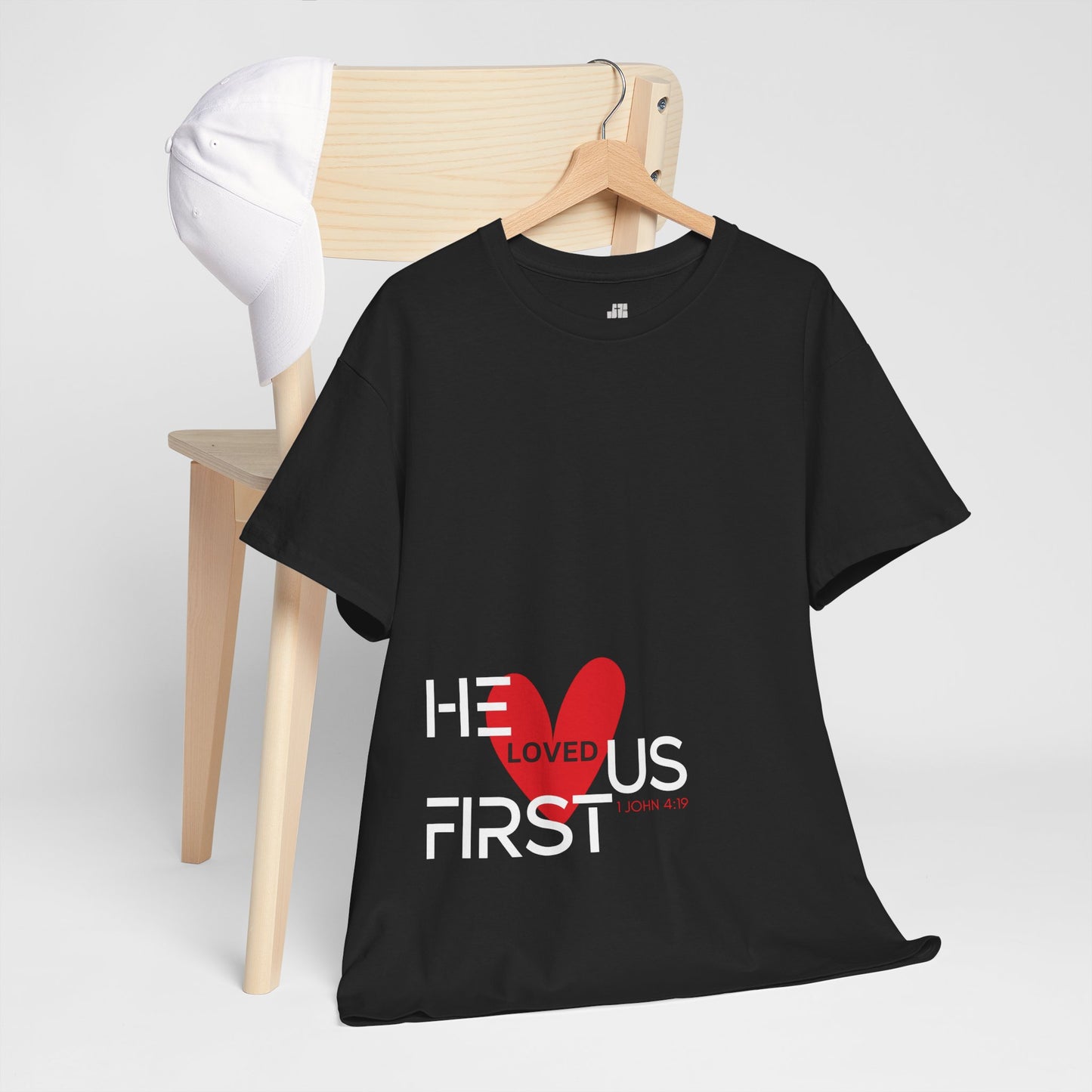 He Loved Us First Heavy Cotton Tee