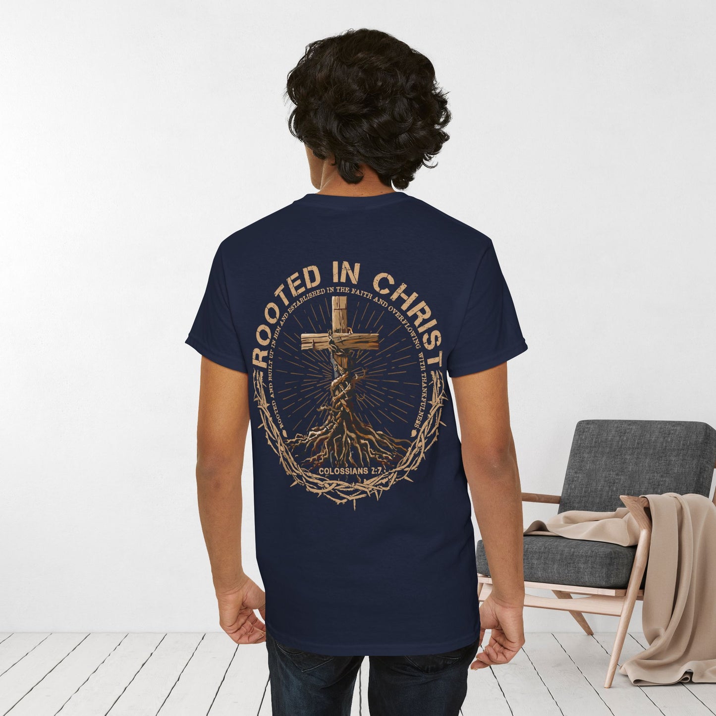 Rooted in Christ Heavy Cotton Tee