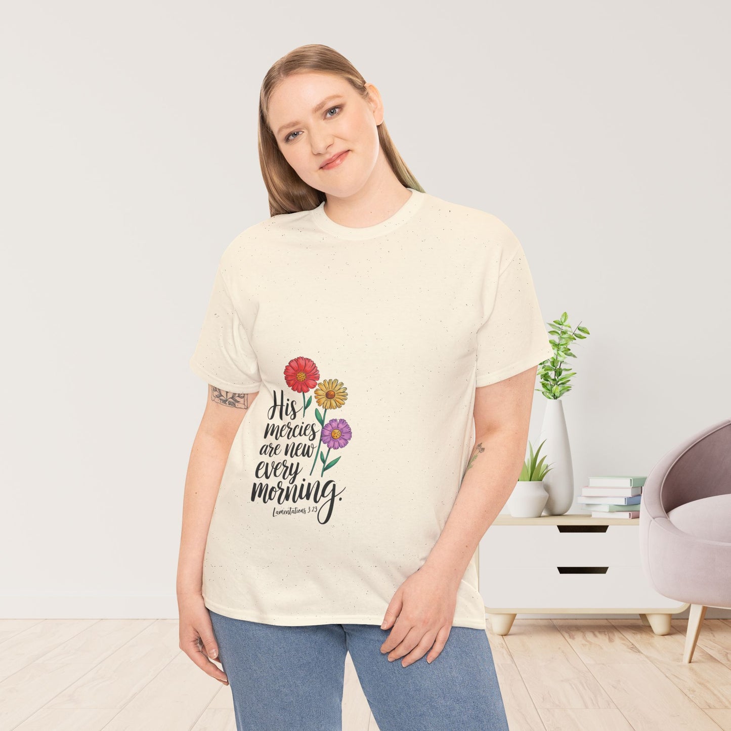 His Mercies Are New Every Morning Heavy Cotton Tee
