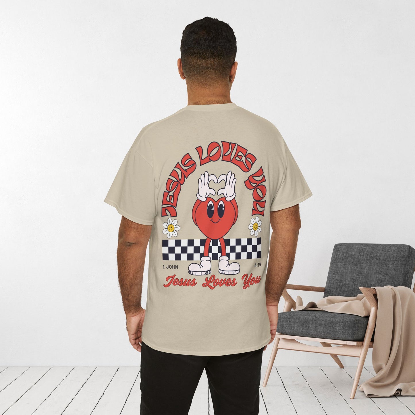 Jesus Loves You Heavy Cotton Tee