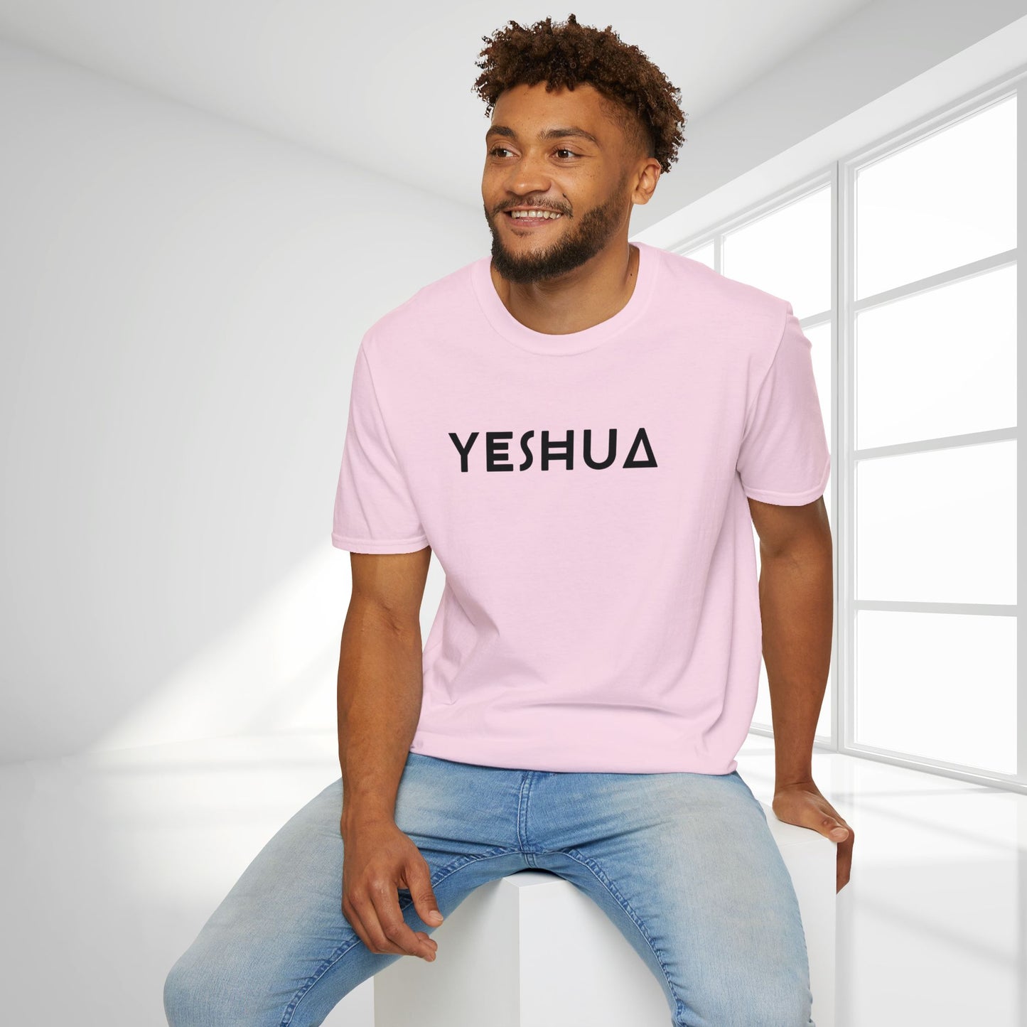 Unisex YESHUA Softstyle T-shirt - Minimalist Christian Shirt