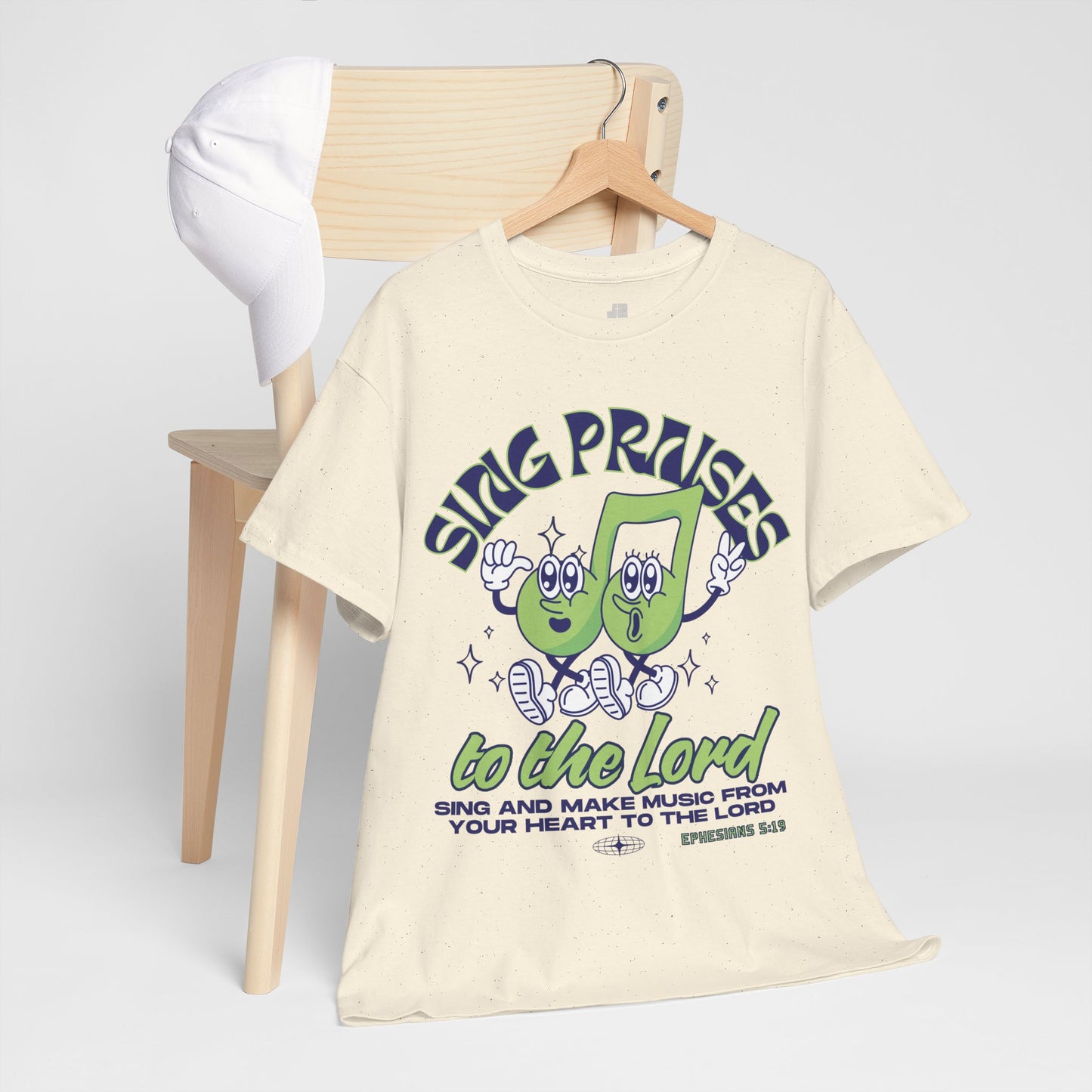 Sing Praises To The Lord Heavy Cotton Tee