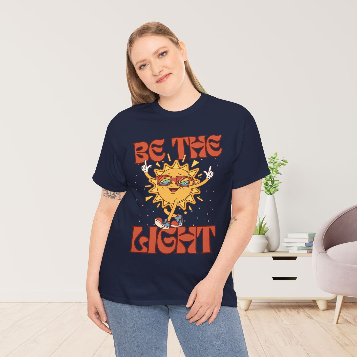 Be The Light Heavy Cotton Tee